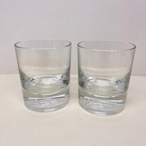 Crown Royal Heavy Bottom Whiskey Glass Embossed Logo on the Base